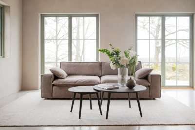 Tompkins soffbord runt Ø60 brun ek#7