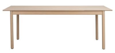 Derrymore matbord 205 vitpigmenterad ek