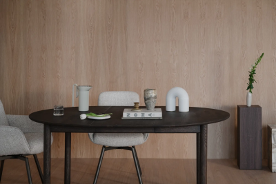 Derrymore matbord 120 cm brun ek, inkl 1 iläggsskiva#3