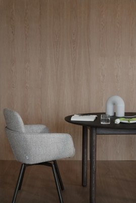 Derrymore matbord 120 cm brun ek, inkl 1 iläggsskiva#4