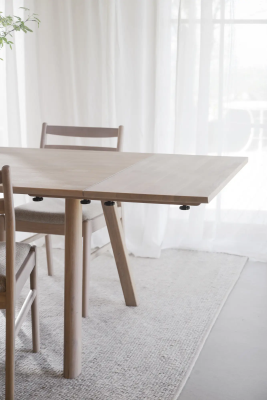 Clapperton tillägg 45x95 vitpigmenterad ek#2