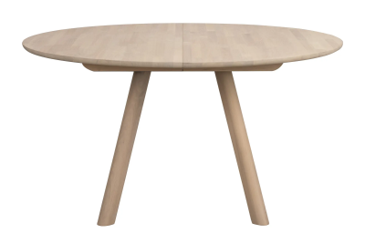 Clapperton matbord runt Ø140 vitpigmenterad ek#7