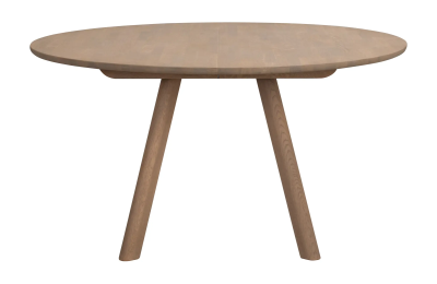 Clapperton matbord runt Ø140 sandfärgad ek#5