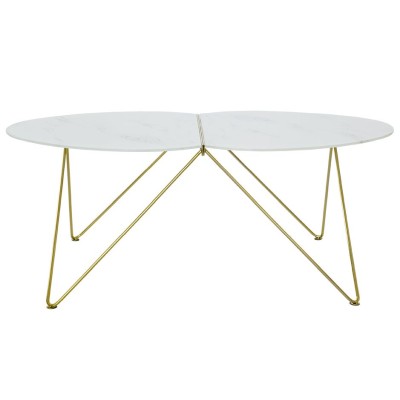 Ant soffbord ljus marmor/mässing#2