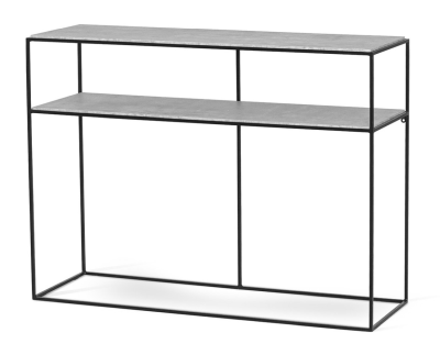 Lime avlastningsbord svart metall/betong laminat