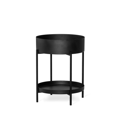 Milano brickbord runt 50 cm svart metall