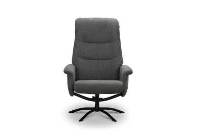 Basel snurrfåtölj med pall Loft iron 22 grå#2