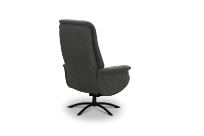 Basel snurrfåtölj med pall Loft iron 22 grå#4