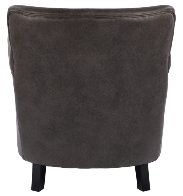 Baron fåtölj vintage tyg grå#2