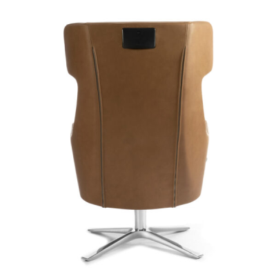 Myplace fåtölj med ljudsystem Western cognac/quattro alu#4