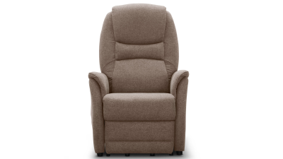 Oslo fåtölj med motorrecliner tyg Austin 3 ljusbrun#1