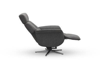 Lissabon fåtölj flip-up motorrecliner med lyft tyg Austin antracitgrå#3