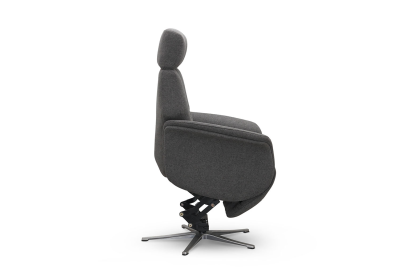 Lissabon fåtölj flip-up motorrecliner med lyft tyg Austin antracitgrå#4