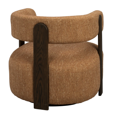 Jenison loungestol bärnsten tyg/brun ek#8