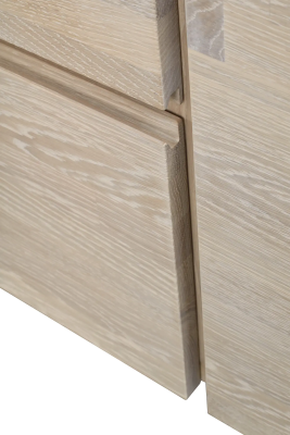 Fred sideboard vitpigmenterad ek/svart#4