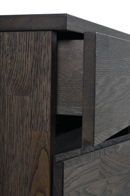 Fred sideboard mörkbrun ek/svart#5