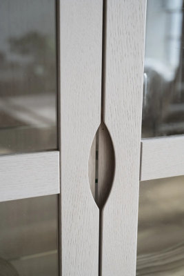 Filippa vitrinskåp 2D 1L vitpigmenterad ek#6