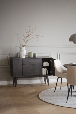 Filippa sideboard 122 mörkbrun ek#3