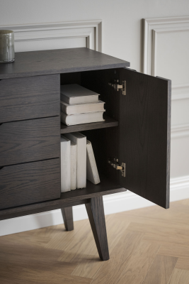 Filippa sideboard 122 mörkbrun ek#5