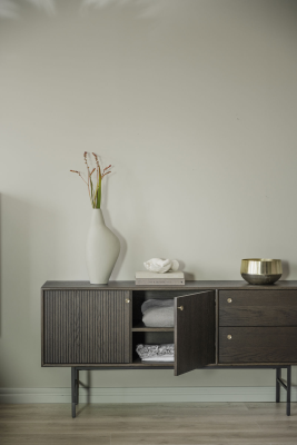 Clearbrook sideboard 160 brun ek/svart metall#3