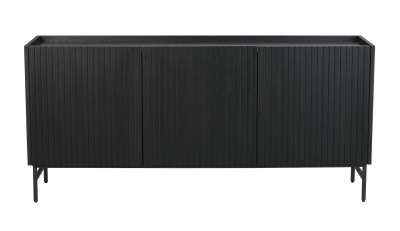 Halifax sideboard 160 svart ek/svart metall#1