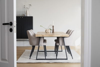 Halifax skåp 100 svart ek/svart metall#6