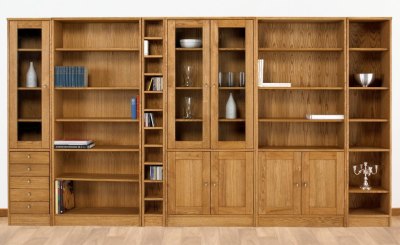 Ekliden E8 bred öppen hylla oljad ek#2