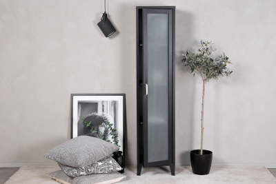 Acero skåp 35x150 cm svart metall