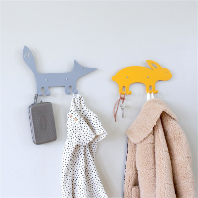 Kanin väggkrok gul#2