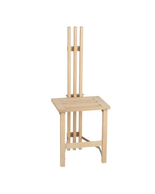 Nadja väggstol vitoljad ek/slipat stål