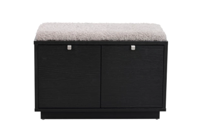 Confetti bänk 2L svartbetsad ek/ljusgrå