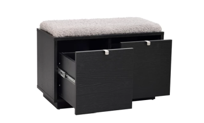 Confetti bänk 2L svartbetsad ek/ljusgrå#2