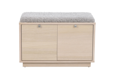 Confetti bänk 2L vitpigmenterad ek/ljusgrå