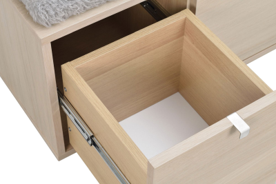 Confetti bänk 2L vitpigmenterad ek/ljusgrå#5