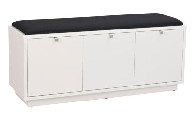 Confetti bänk 3L vit/svart tyg#2