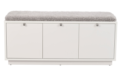 Confetti bänk 3L vit/ljusgrå