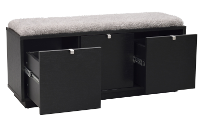 Confetti bänk 3L svartbetsad ek/ljusgrå#5