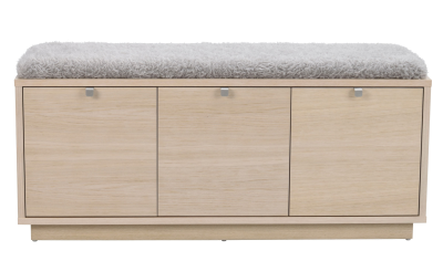 Confetti bänk 3L vitpigmenterad ek/ljusgrå