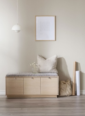 Confetti bänk 3L vitpigmenterad ek/ljusgrå#2