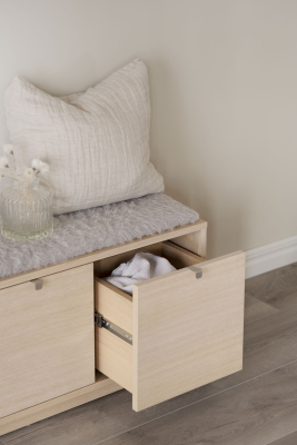 Confetti bänk 3L vitpigmenterad ek/ljusgrå#3