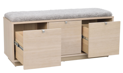 Confetti bänk 3L vitpigmenterad ek/ljusgrå#4