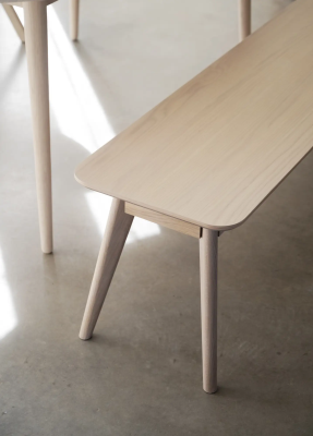 Yumi sittbänk vitpigmenterad ek#6