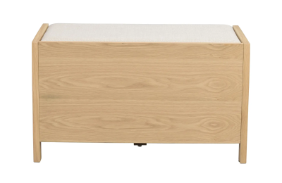 Hillmond bänk 2L 80 ek/beige tyg#8