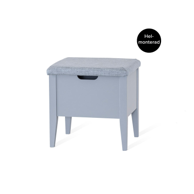 Klinte bänk 45 cm grålack med Chelsea ljusgrå