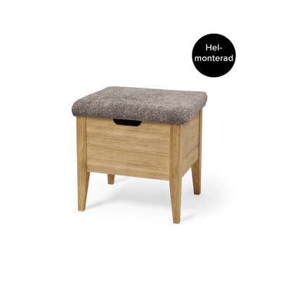 Klinte bänk 45 cm oljad ek med Abriamo brun