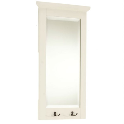 Sörsäter spegel med krokar 44x80 cm vit