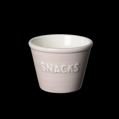 Snacksskål Havre med vit text