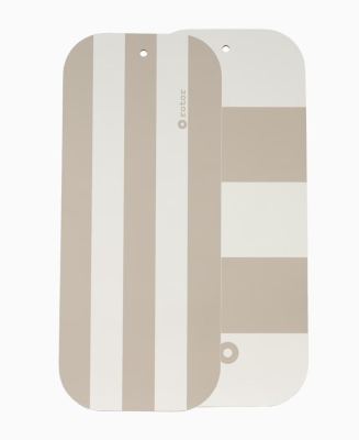 Stripes skärbräda/serveringsbricka 17x40 cm beige