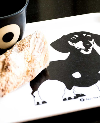 Åke serveringsbricka 20x27 cm svart#2