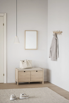 Hillmond spegel 40x60 vitpigmenterad ek#2